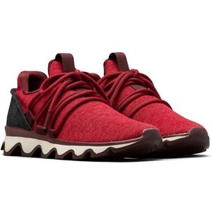 Sorel Kinetic Lace red sneakers